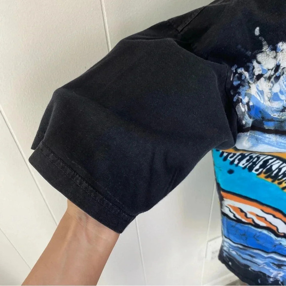 Woman’s Size XL Unbranded Art To Wear Abstract Tie Dye Colorful Waves Mountains - Picture 6 of 12